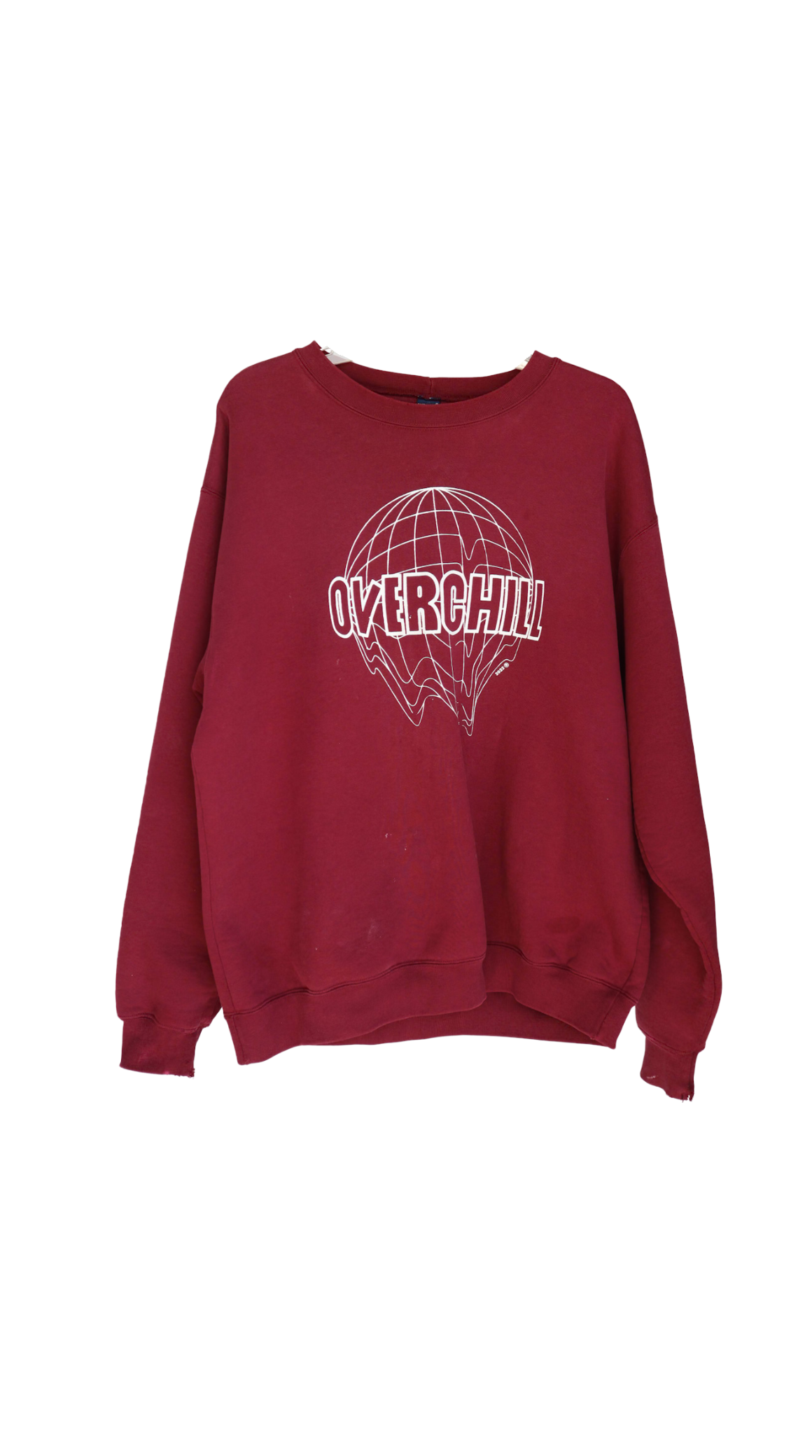 OVERCHILL BURGUNDY LOGO PULLOVER