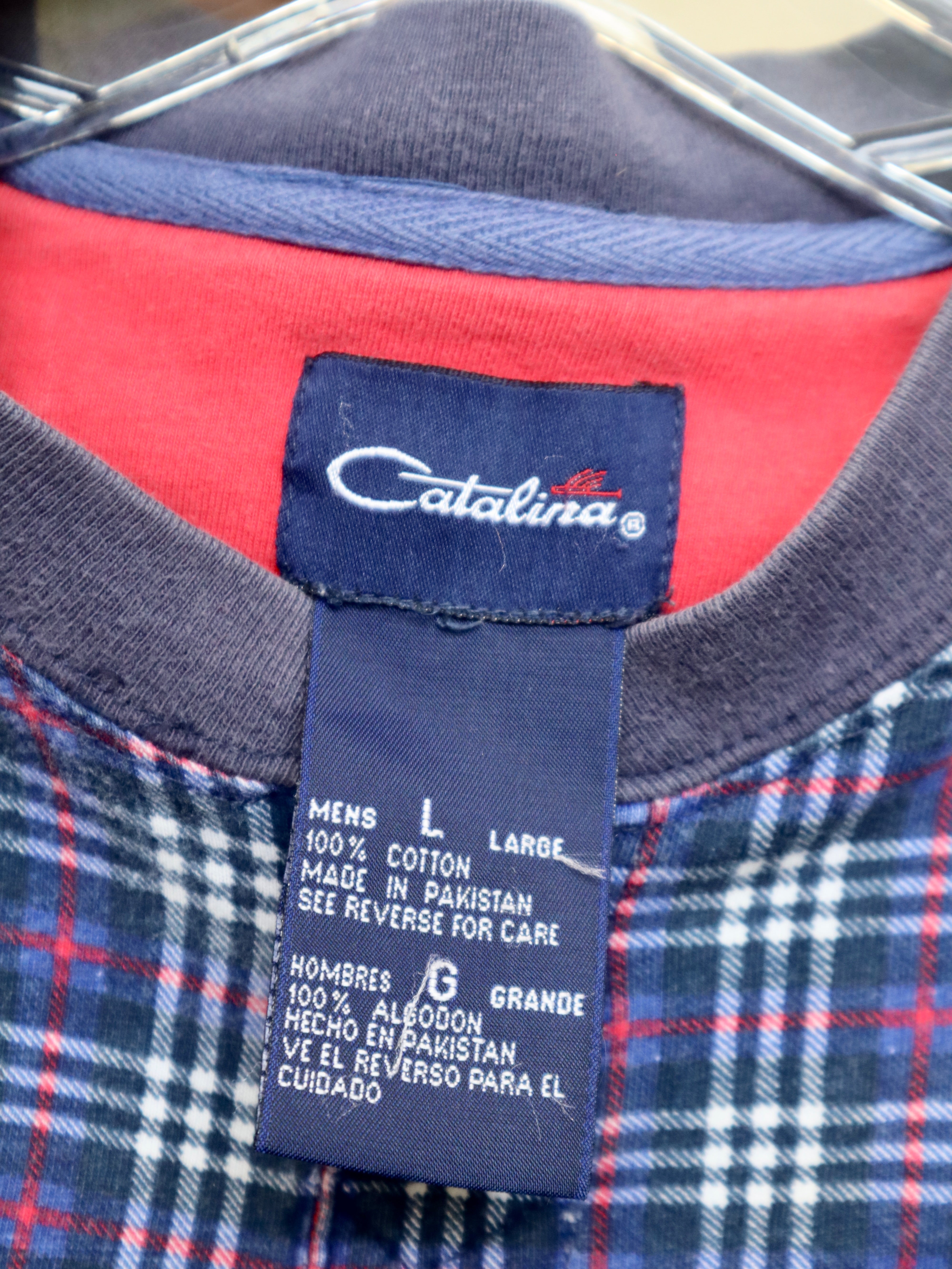 VTG 90s/00s CATALINA PLAID TEE