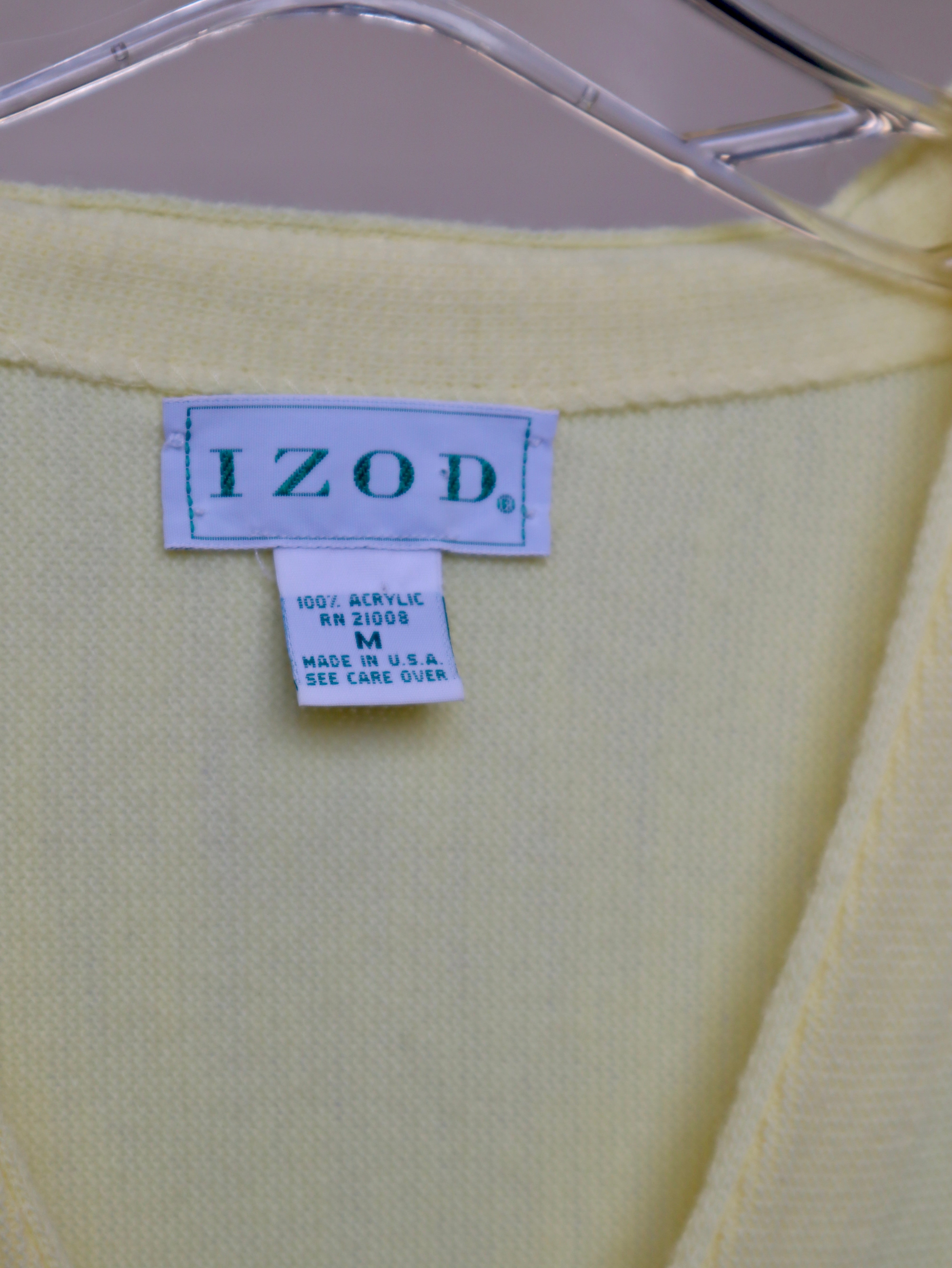 VTG 80s/90s IZOD CARDIGAN