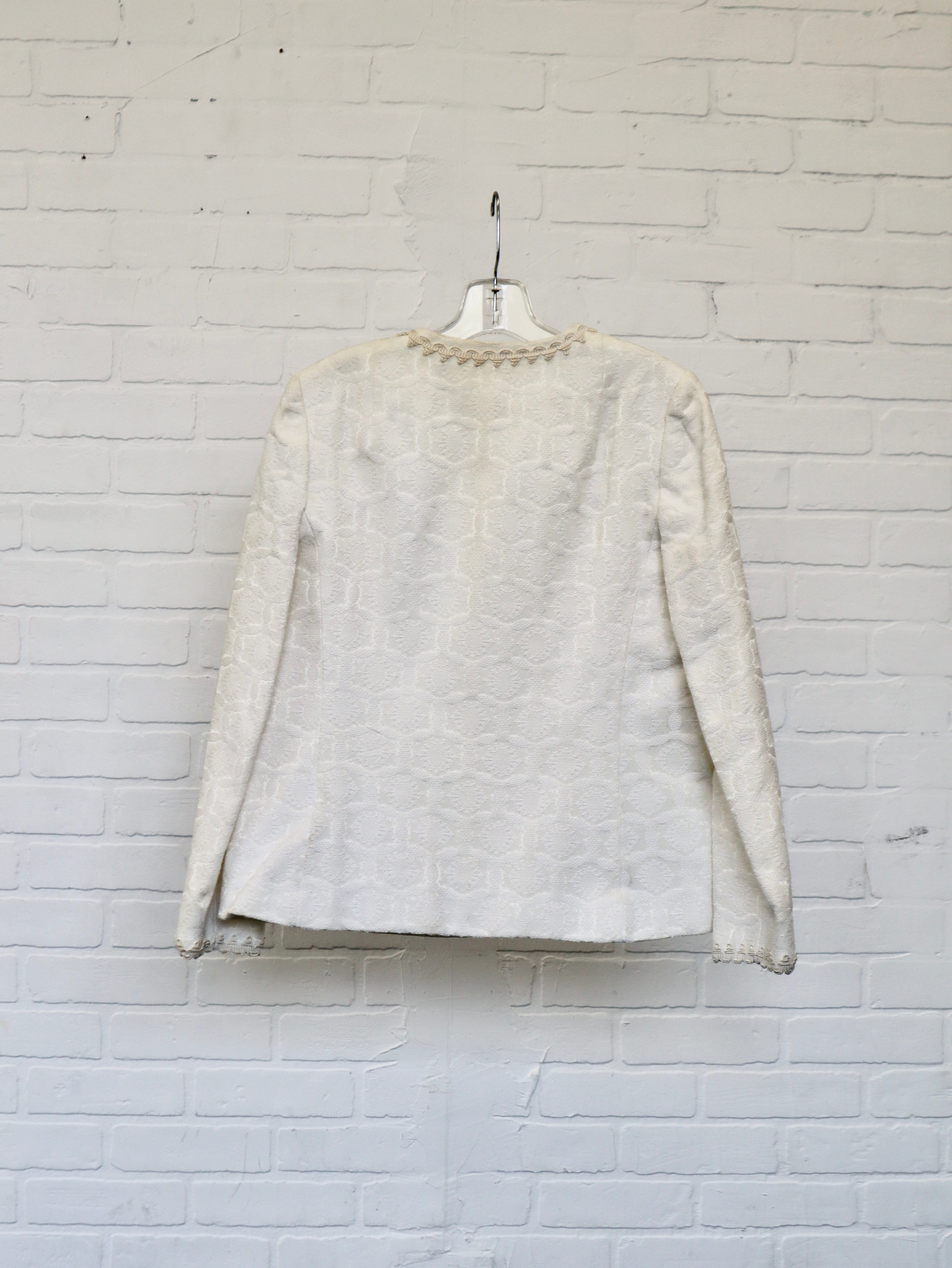 VTG 50s/60s WHITE JACKET/BLOUSE