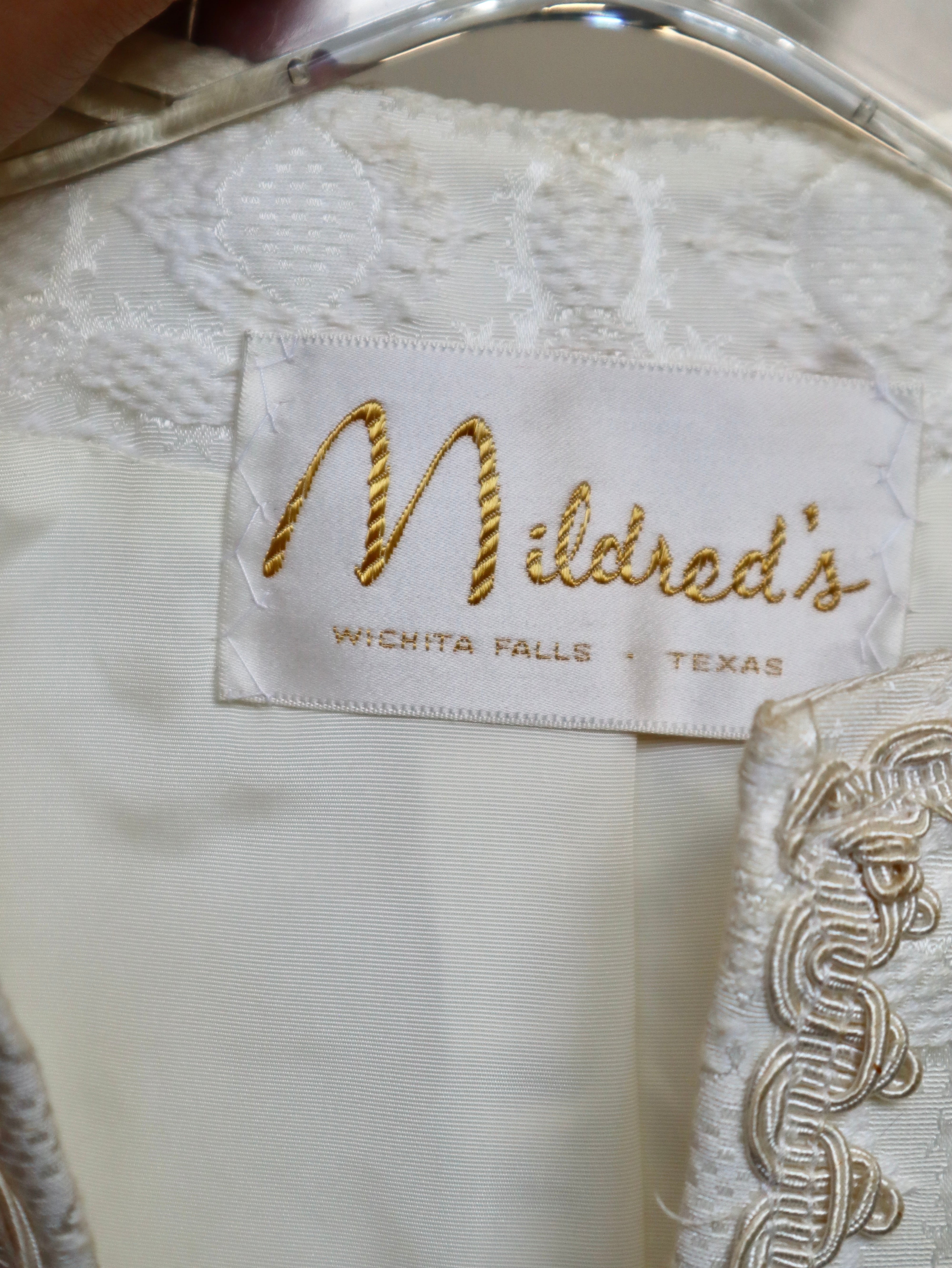 VTG 50s/60s WHITE JACKET/BLOUSE