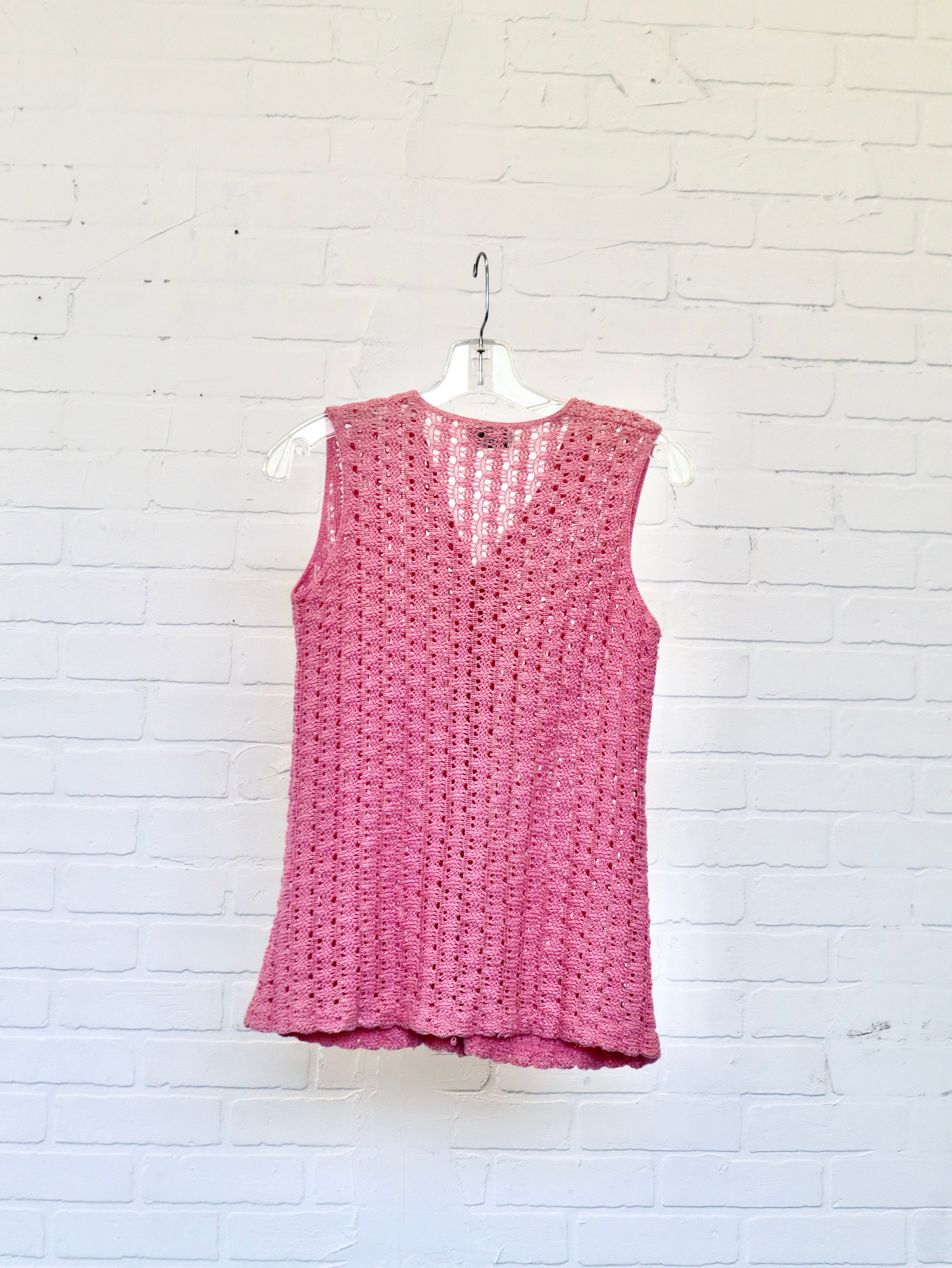 VTG 60s/70s SCENE STEALER CROCHET VEST