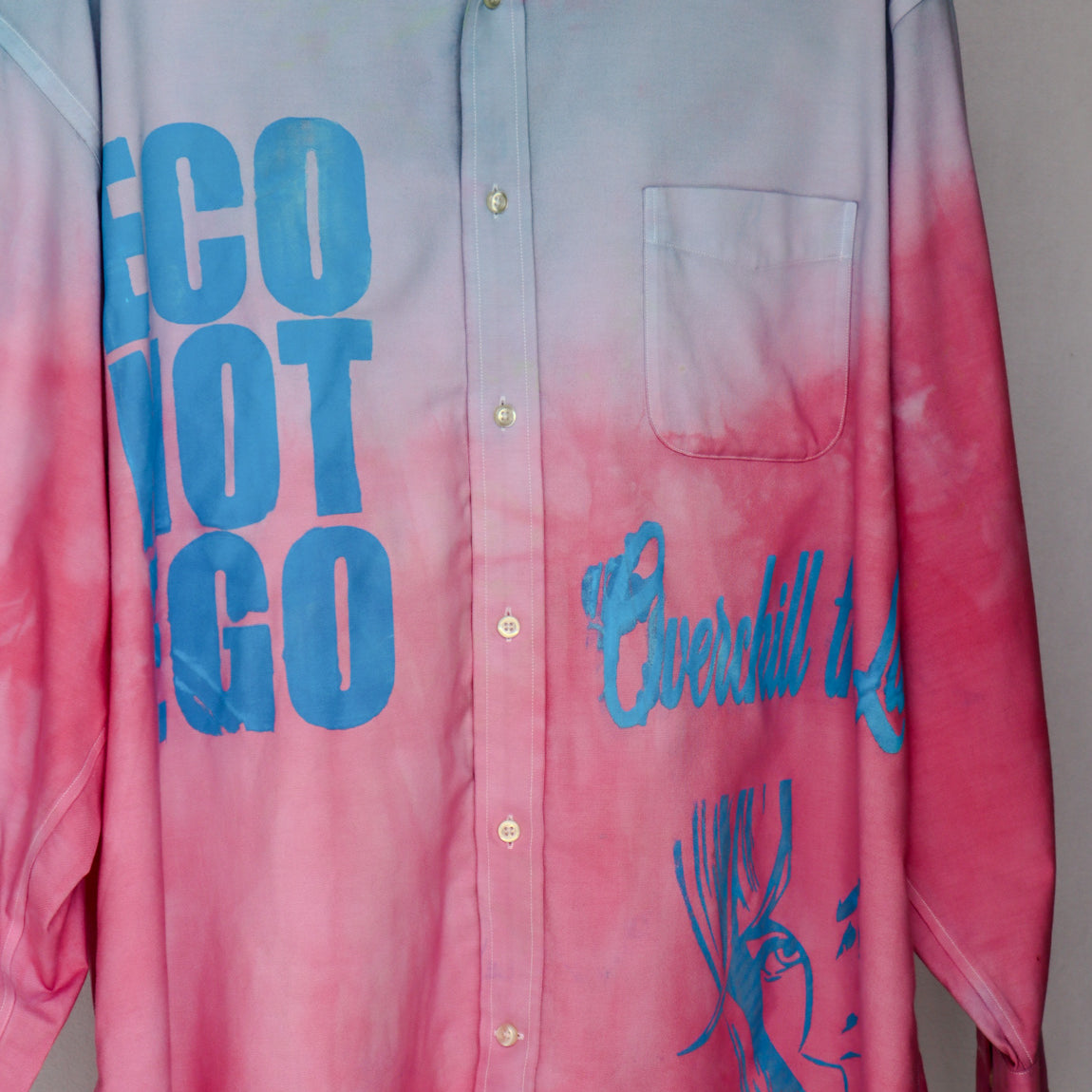 1 OF 1 CUSTOM DYED ECO NOT EGO BUTTON DOWN