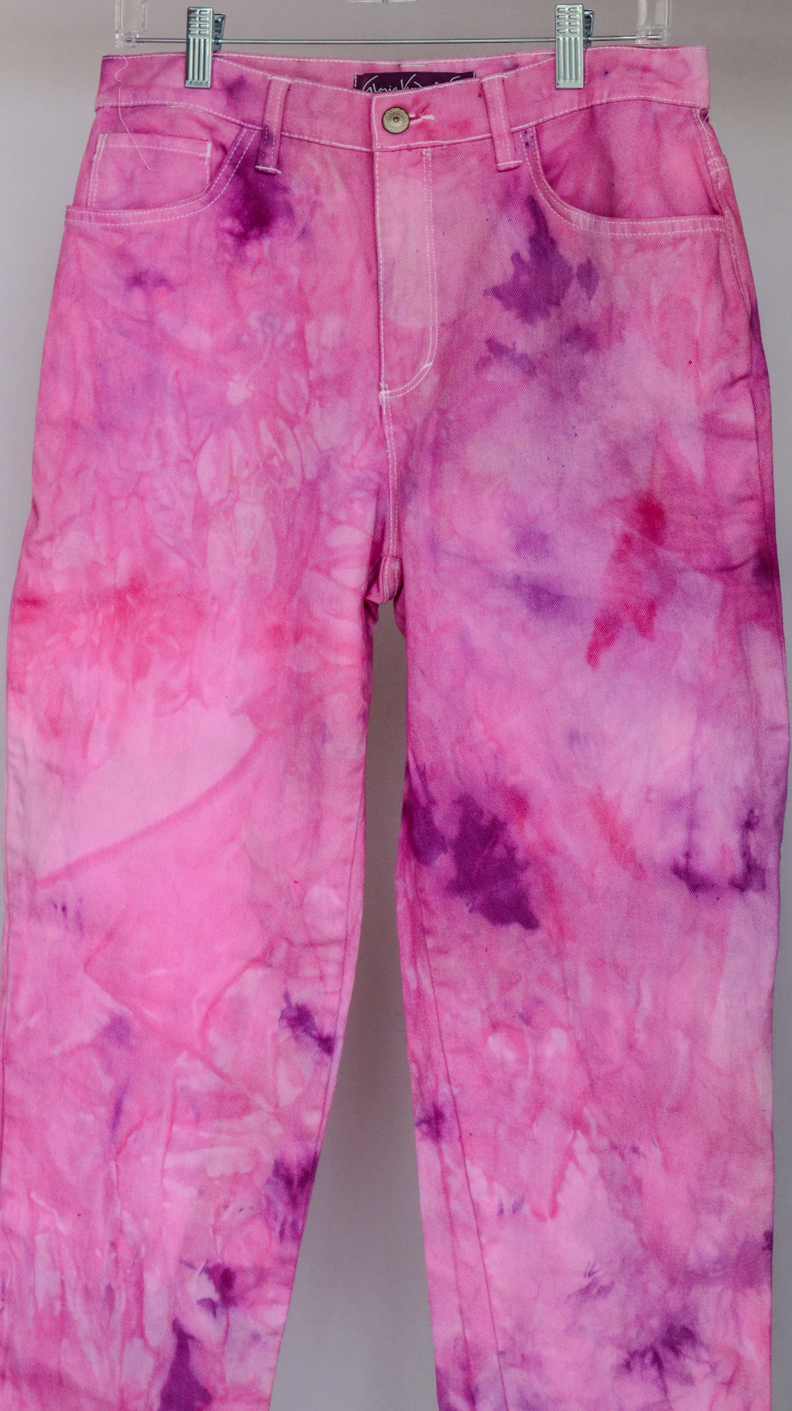1 OF 1 CUSTOM DYED PINK JEANS