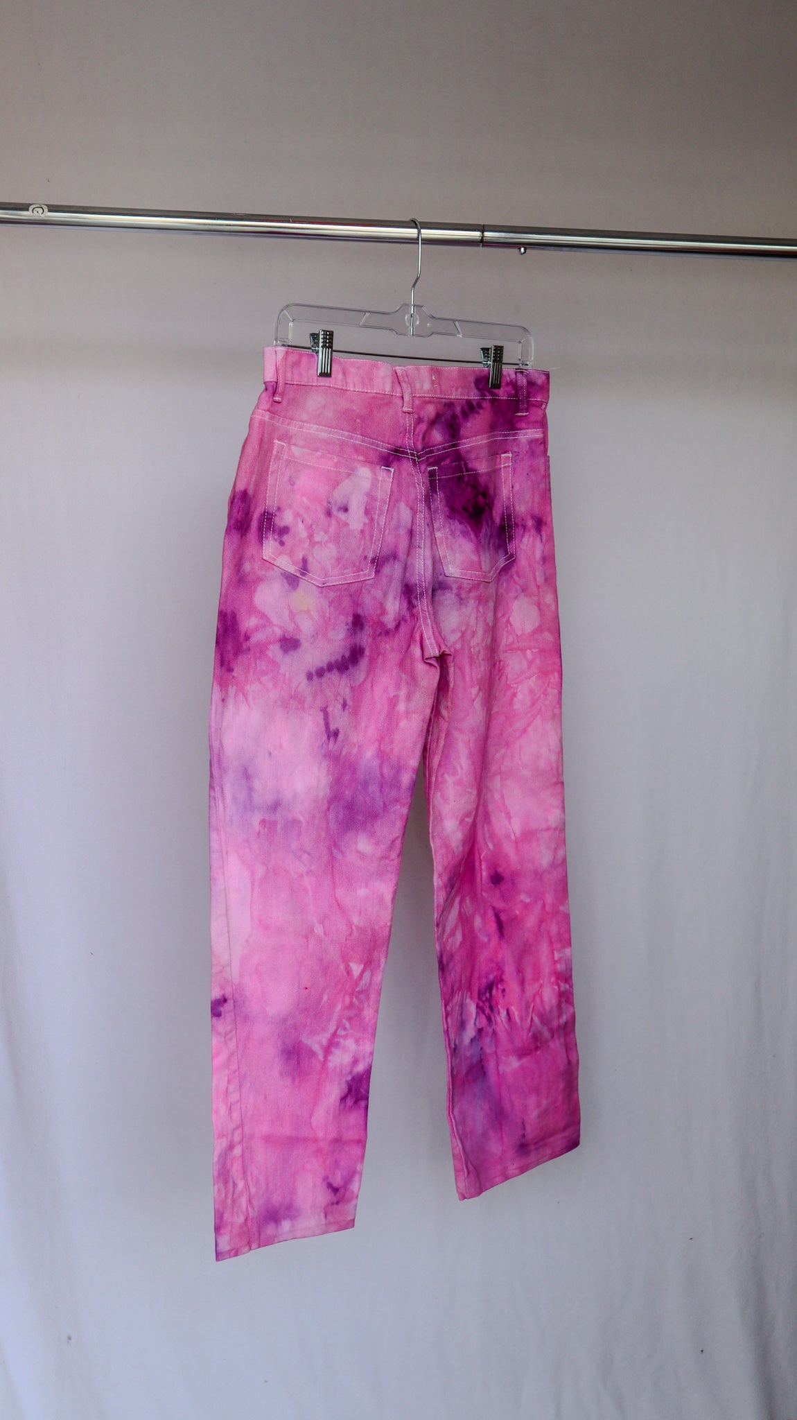 1 OF 1 CUSTOM DYED PINK JEANS