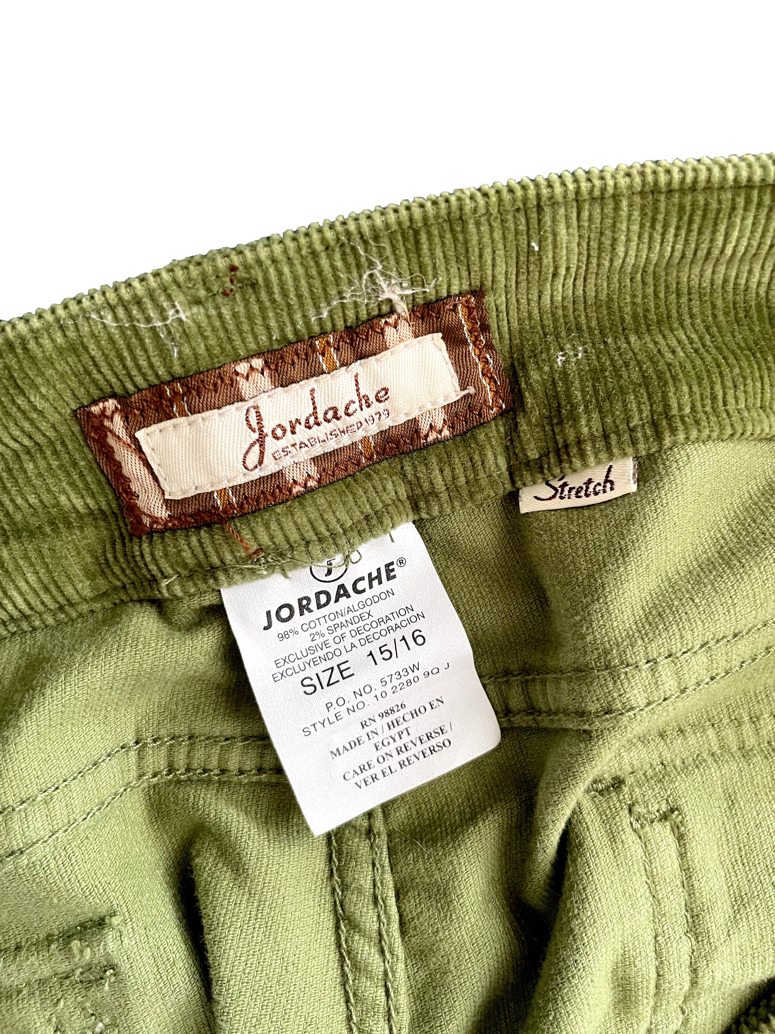 VINTAGE JORDACHE GREEN BOOTCUT PANTS – overchill label